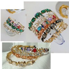 Hairband With Fine Edge Fashion Crystal Women Rhinestones Baroque Headband Alloy