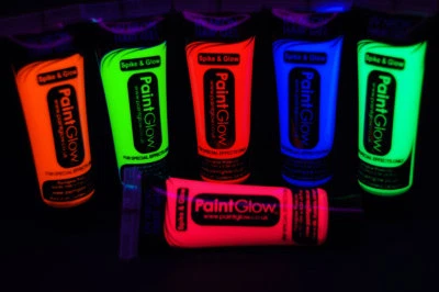 PAINTGLOW Paint Glow UV Blacklight Reactive Hair Gel - FAST USA Shipping