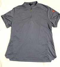 McDonalds Short Sleeve Uniform 1/4 Zip Shirt Womens XL-R Gray/Blue