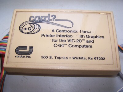 Cardco Parallel Interface for VIC-20 and Commodore 64 | eBay