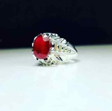100 Natural Ruby Afghanistan Ruby Anari Red Color Ruby 925 sterling silver ring