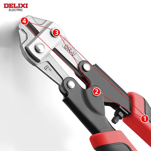 Bolt Cutter 8" Heavy Duty Hard Copper Wire Breaker Pliers Chain Lock Cutter - Picture 3 of 24
