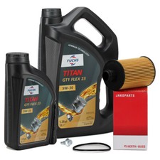 6 Liter FUCHS Motoröl 5W30 + HERTH+BUSS Ölfilter für CHEVROLET CAPTIVA ORLANDO