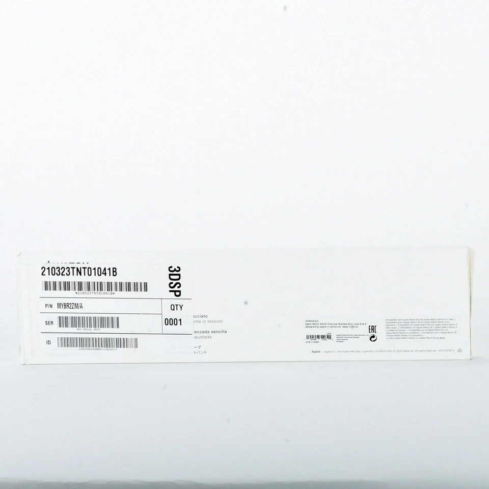 Apple iWatch 42 mm 44 mm 45 mm 6 7 8 9 SE banda trenzada de bucle individual - carbón tamaño 9 Foto 3 de 4