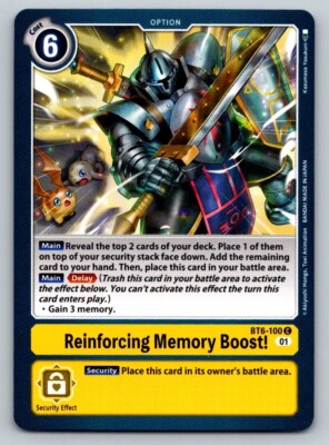 Reinforcing Memory Boost! BT6-100