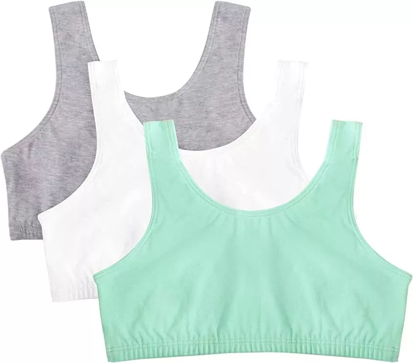 Fruit of The Loom Women's Women's Tank Style Sports Bra Mint White