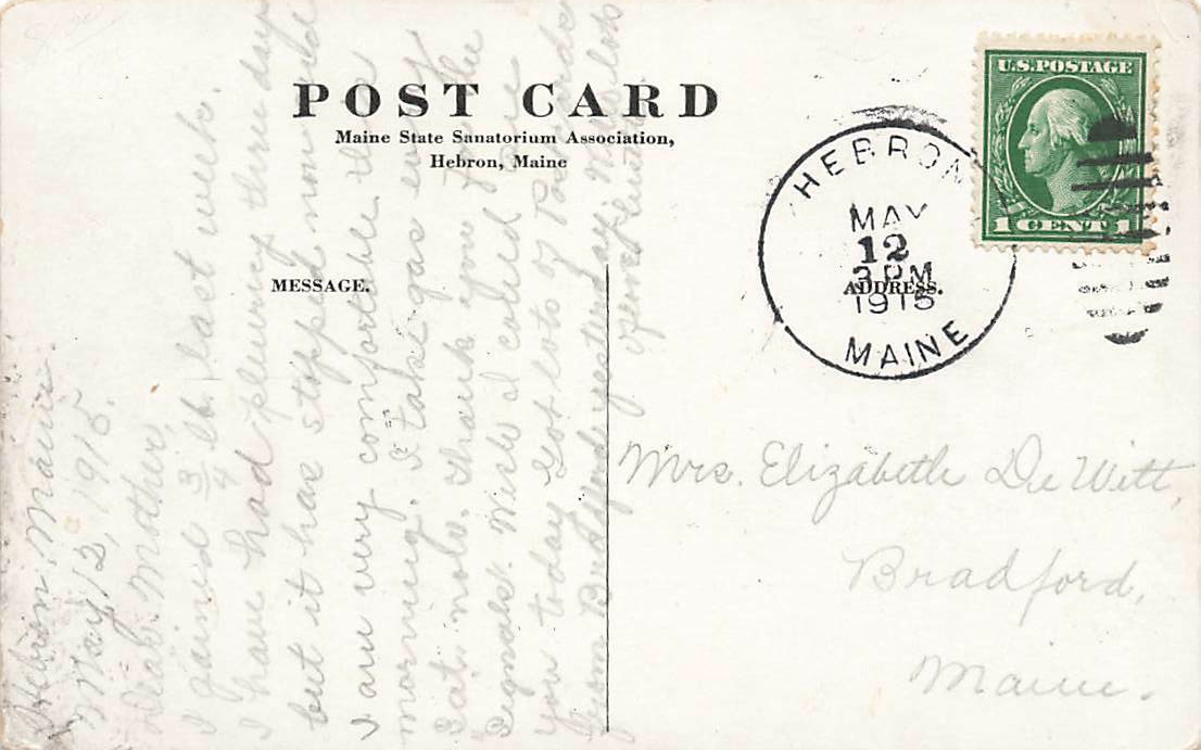 c1915 Birds Eye View Sanatorium Hebron Maine ME P352 eBay