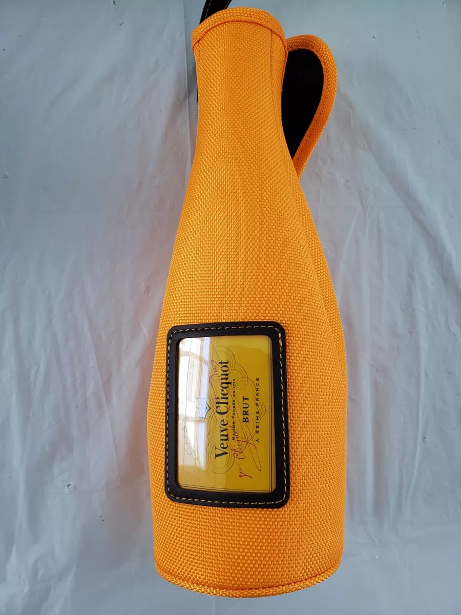 Champagne in orange best sale bag