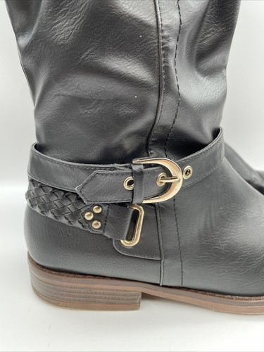 Xoxo Women’s Montclair Black Knee Riding Boots Size US 11M - Picture 4 of 16