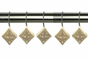 Fleur De Lis Living Vivian Decorative Shower Curtain Hooks ...