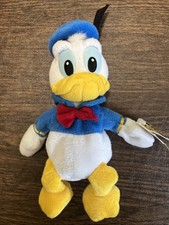 Donald Duck Plush Stuffed Animals 9" Bean Bag Vintage Walt Disney