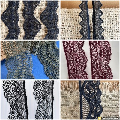 10/3/1 Meter Lace Trim Polyester Elastic Elegant Desired Color