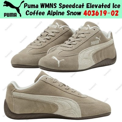 Puma WMNS Speedcat Elevated Ice Coffee Alpine Snow 403619-02 Women's Size