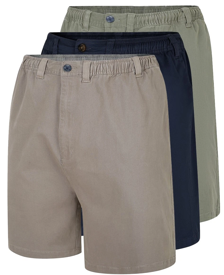 NEW Espionage Elasticated Waist Stretch Shorts Size 2XL 3XL 4XL 5XL 6XL