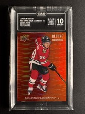 2023 Upper Deck Allure Connor Bedard #CF-16 Color Flow Red/Orange RC TAG 10 🔥