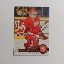 1995-96 Donross Chris Osgood NHL Detroit Red Wings Card #23