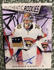 2021-22 Sp Game Used Spencer Knight Authentic Rookies Patch Auto #1/10 *READ*