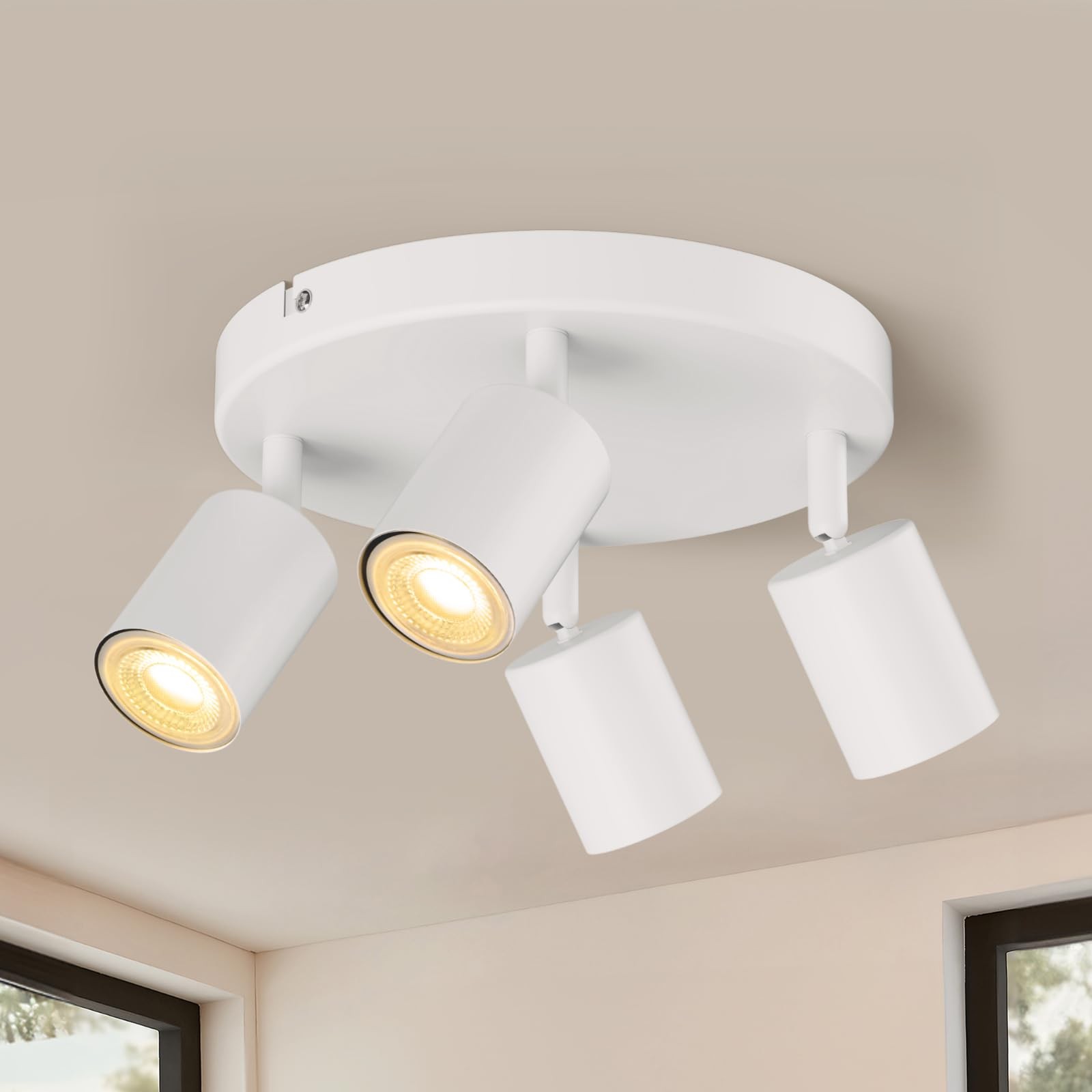 Faretti Soffitto LED Wowatt 4 Luci Bianco Orientabile Offerta