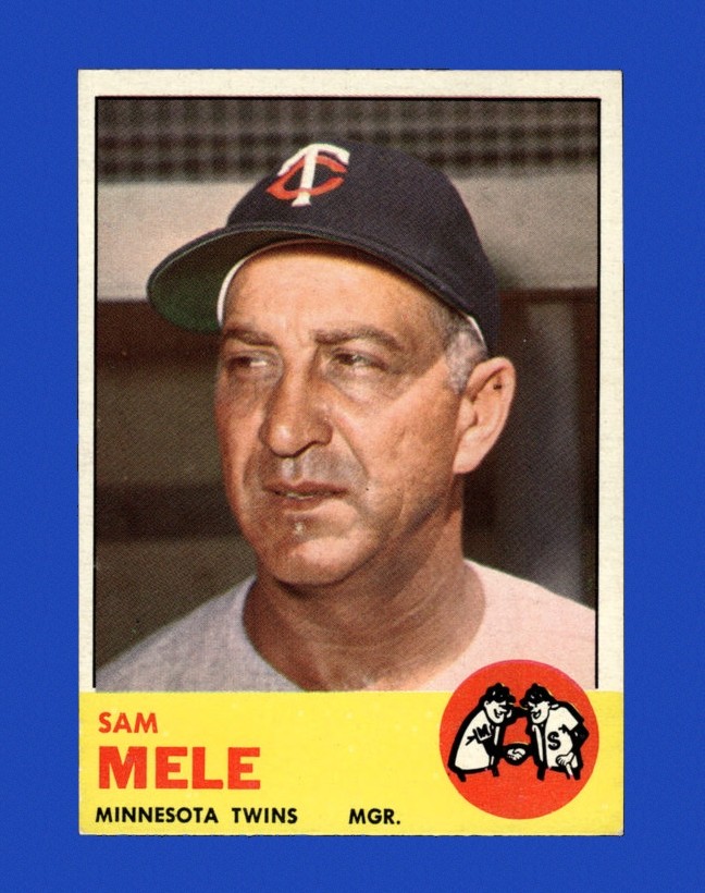 1963 Topps Set-Break #531 Sam Mele Mgr EX-EXMINT *GMCARDS*