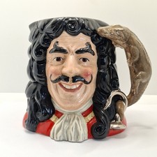 Royal Doulton Captain Hook Toby Charakter Krug gro&szlig; D 6947 1994 Vintage