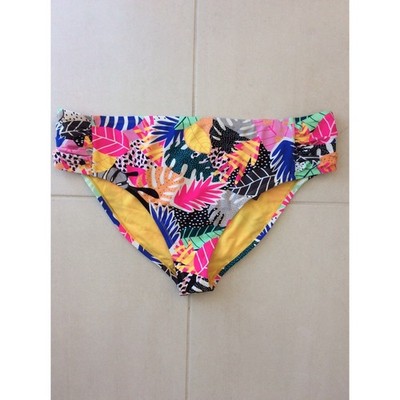 California Waves Swim Women Sz 3X Bikini Bottom Floral Swimwear NWT