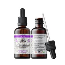 Eleuthero Tincture, Organic Extract Siberian Ginseng, Eleutherococcus