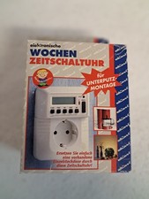 Wochen-Zeitschaltuhr Elektronische Zeitschaltuhr Unterputz Weis unbenutzt m. OVP