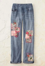 Coldwater Creek Wild at Heart Jeans Color Light Wash