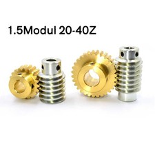 1.5Modul 20-40Z Messing Schneckengetriebe Worm Zahnräder Mit Keyway Schneckenrad