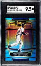 2022 Panini Select #54 Ken Griffey Jr. SGC 9.5 Mint+ Carolina Blue Prizm /35