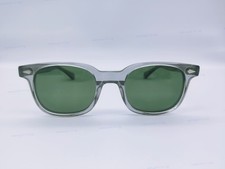 MOSCOT BOYCHIK LIGHT GREY Frame GREEN Lenses SunGlasses 49-22-145