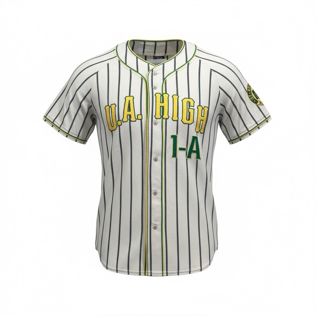 【XL】 Jacquard Logo Baseball Jersey 1 My Hero Academia U.A. High Striped Baseball Jersey BoxLunch