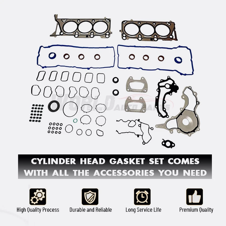HGS1184/HS55401 Cylinder Head Gasket Set for 2016-2018 Jeep Grand Cherokee 3.6L Foto 2 de 4