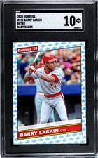 2020 Panini Donruss #211 Barry Larkin Retro SGC 10 Gem Mint Baby Shark