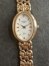 Rotary Ladies 9ct Solid Gold Watch With Box And Papers Unworn Superb Condition