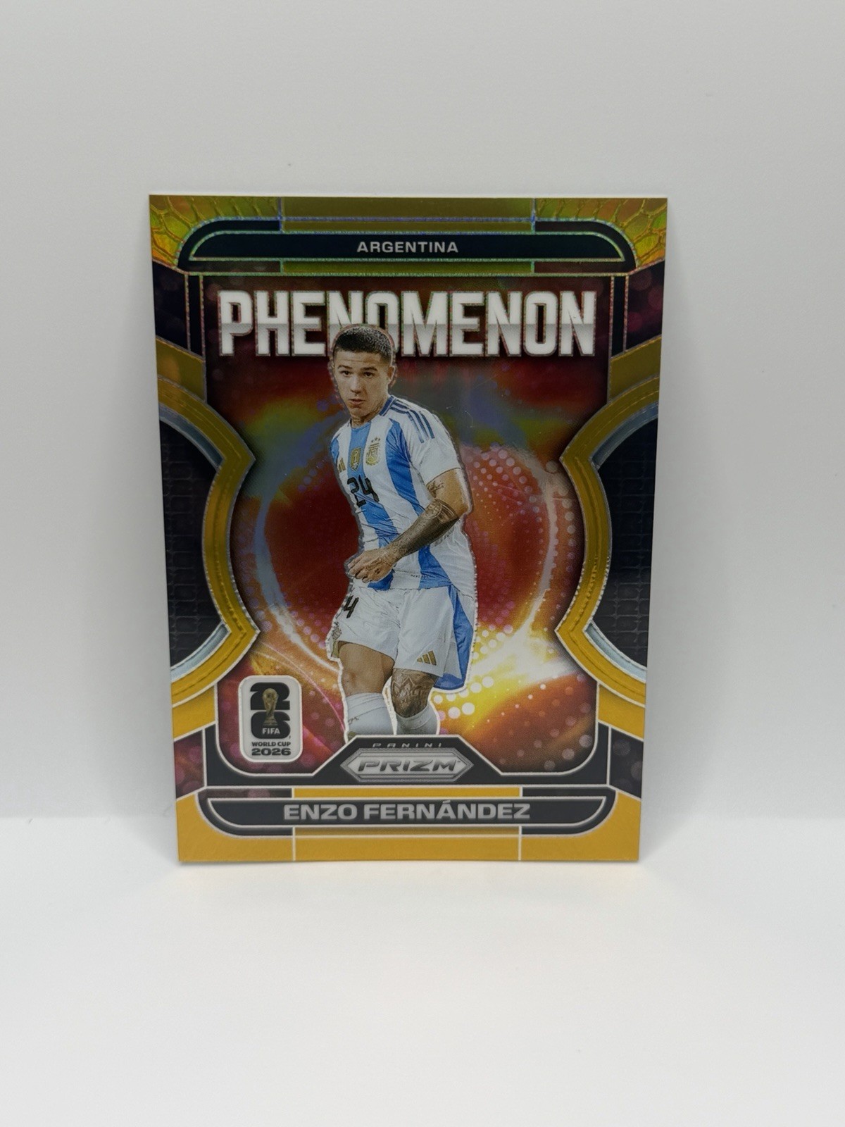 2026 Panini Prizm World Cup - Phenomenon Enzo Fernandez - True Gold /10