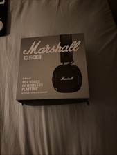 Marshall Major IV On-Ear Bluetooth Headphone with Wireless Charging, Open Case 