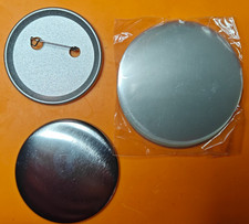100 pcs/Pack 2-1/4" 58mm Metal Pin Back Button Metal Bottom for Badge Machine