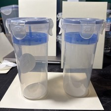 Lock N' Lock 16oz Mixer Tumbler Clear with Clear Lid HPL931H 2 Pack