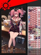 Bremerton Azur Lane Game Transparent Keycap Set PBT for Cherry MX Mechanical