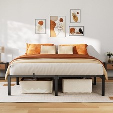 14 Inch Heavy Duty Metal Platform Bed Frame Full Size Sturdy Steel Slat Support