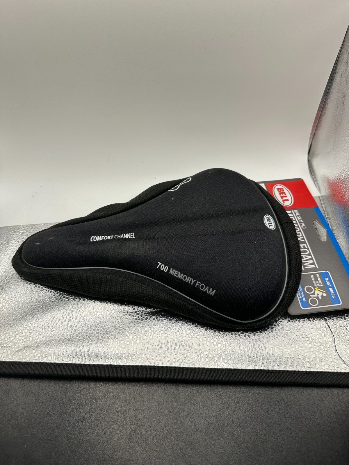 Bell Sports Memory Foam 700 Bike Seat Pad Cushion Black Comfort Anti Slip NEW