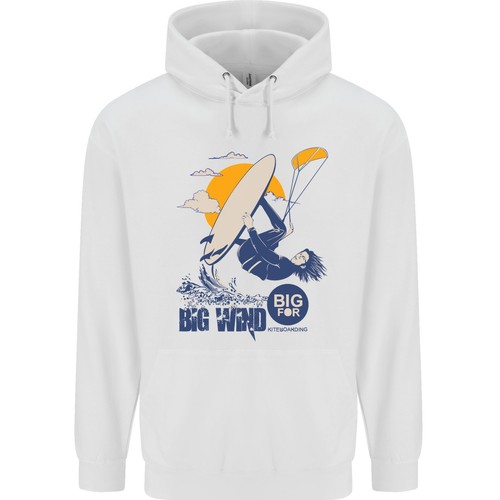 Sweat à Capuche Unisex Rue – Beige, Imprimé Graphique, Taille L – Occasion Très Bon état