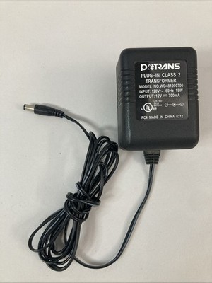 POTRANS PLUG-IN CLASS 2 TRANSFORMER - MODEL NO. WD481200700 POWER ADAPTOR