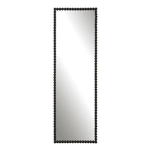 Uttermost Serna Contemporary Iron Metal and MDF Tall Mirror in Black - Picture 1 of 6
