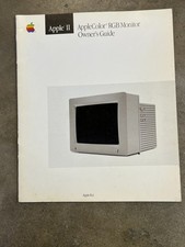Apple II AppleColor RGB Monitor Owners Guide Good condition
