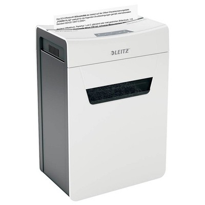 LEITZ IQ 6M Protect Premium Aktenvernichter mit Partikelschnitt P-5, 2 x 15...