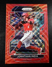 2022 Panini Prizm - Tier II Jonathan India #114 Red Wave Prizm /99