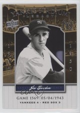 2008 Upper Deck Yankee Stadium Legacy Joe Gordon #YSL1569 HOF 3h2