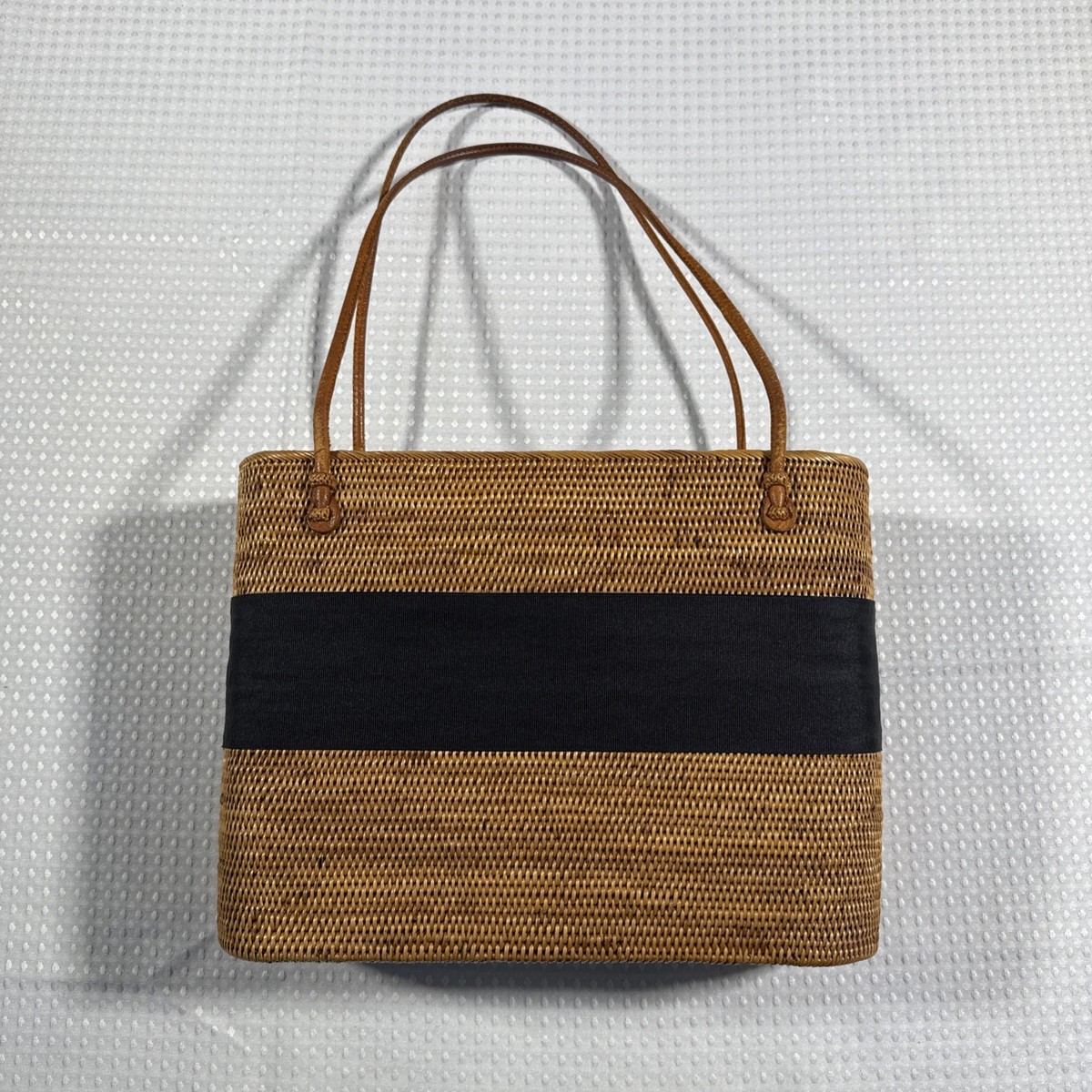 Bosom Buddy Bag Ribbon Straw Bag